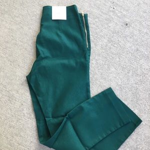 H&M Emerald Green Skinny Pants NWT